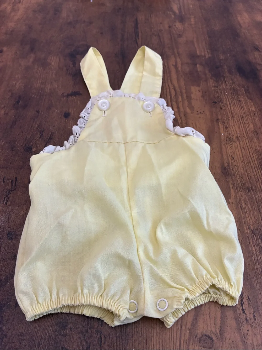 Vintage 12 Month Yellow Romper